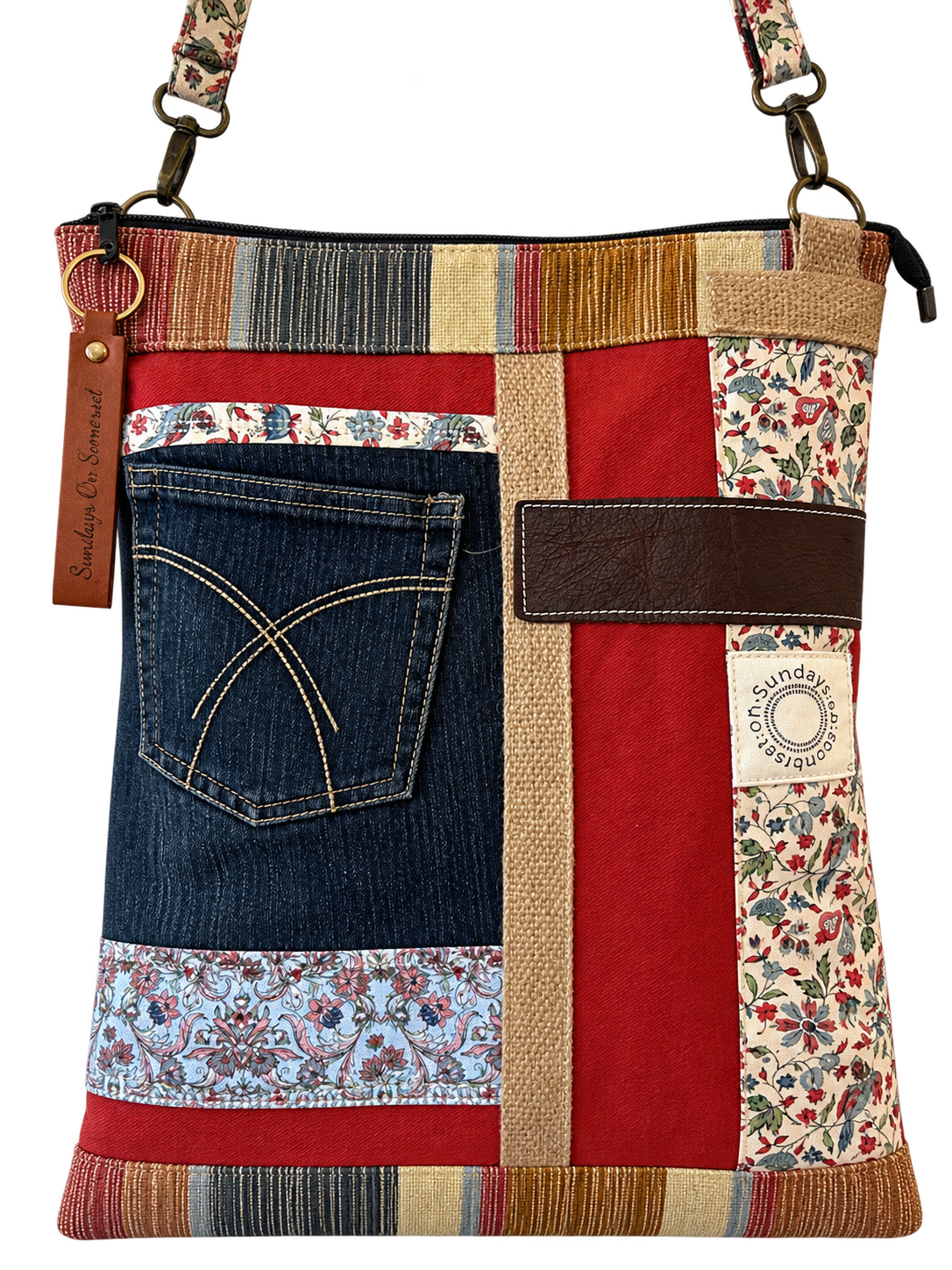 SOS Handmade Bag - Boho denim pocket