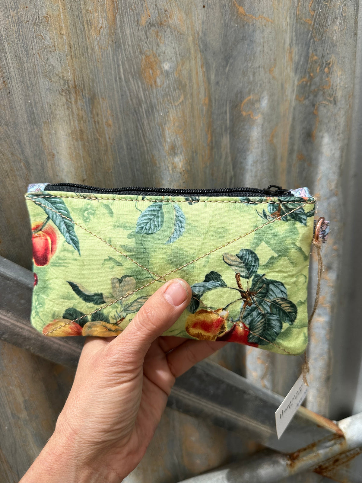 SOS Handmade patchwork fabric clutch mini bag - Fruits