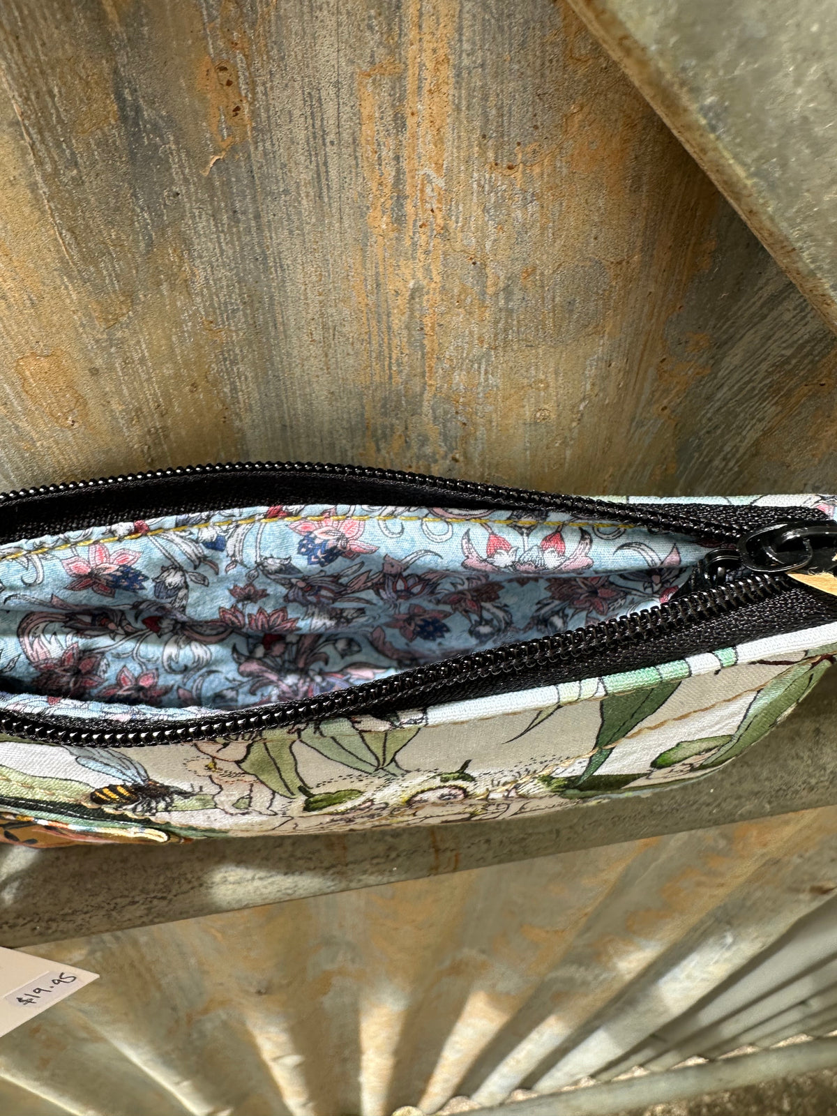 SOS Handmade patchwork fabric clutch mini bag - Gibbs