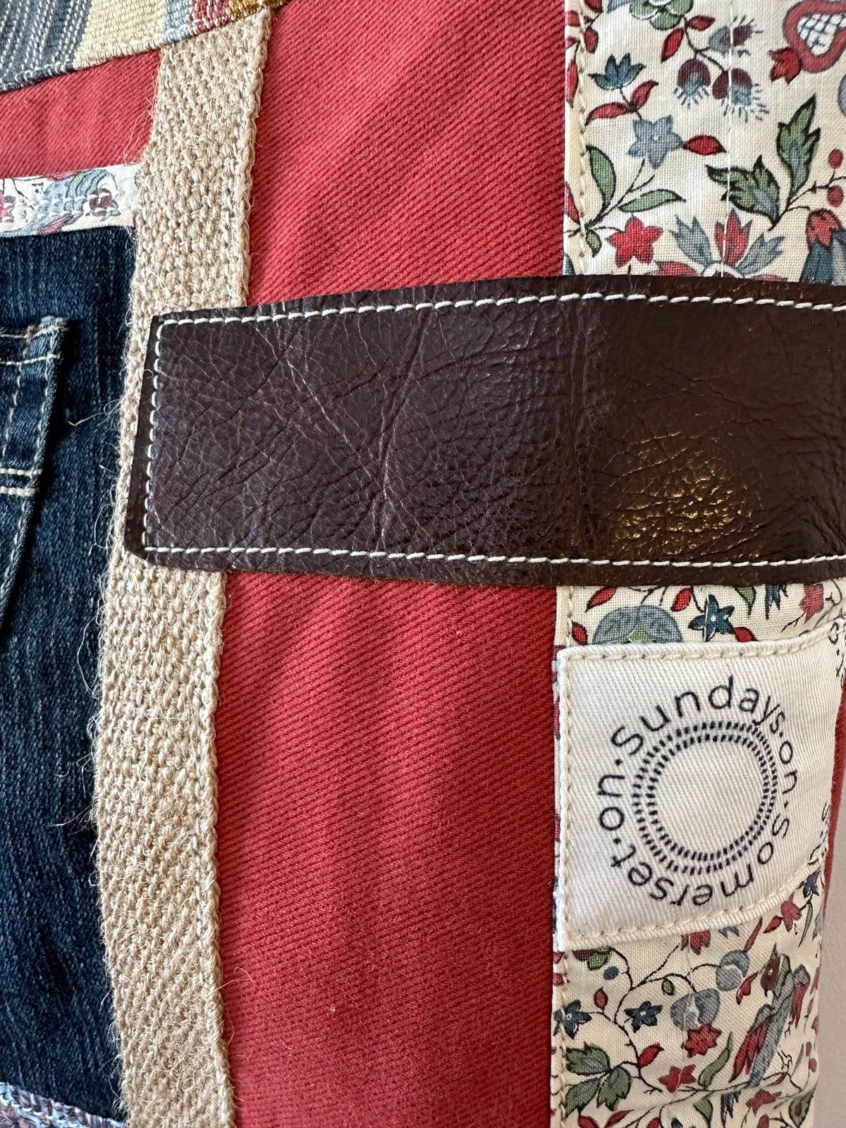 SOS Handmade Bag - Boho denim pocket