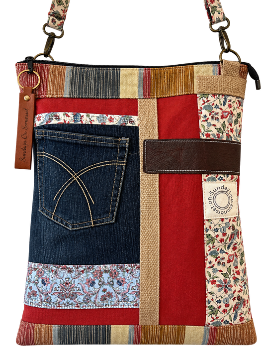 SOS Handmade Bag - Boho denim pocket