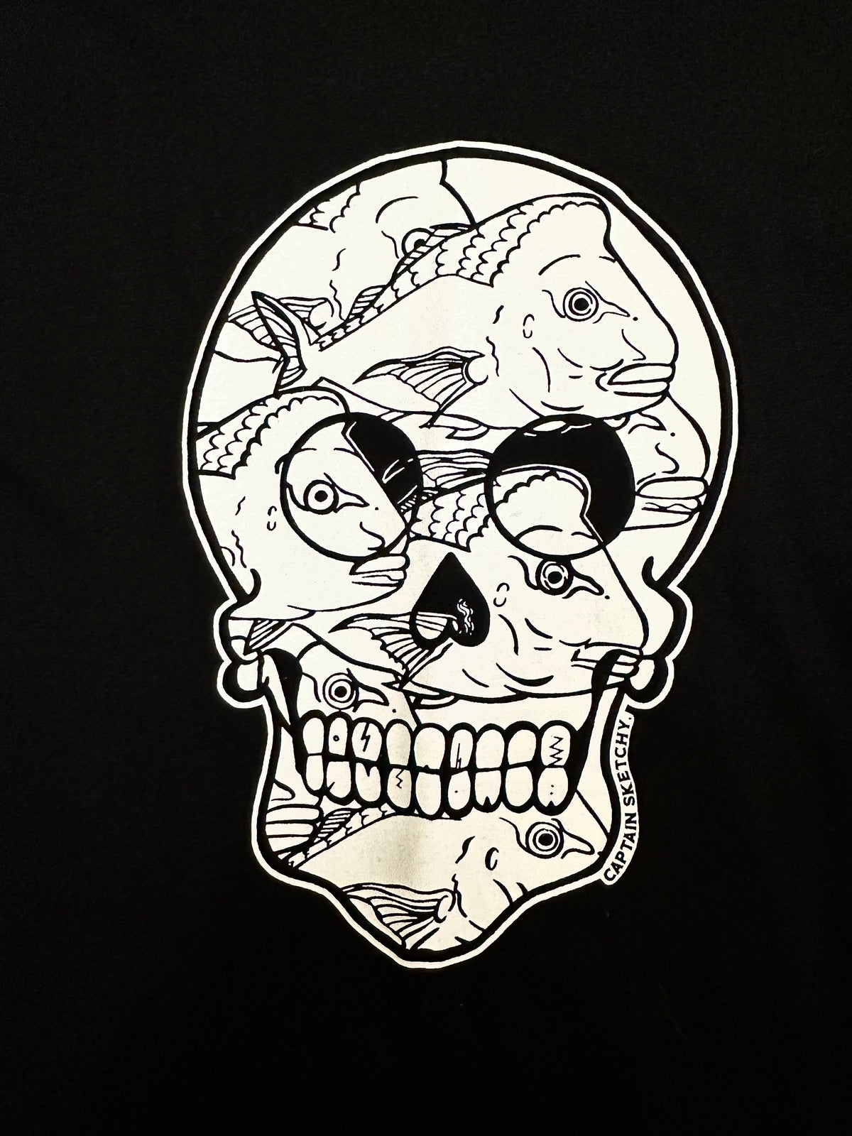 Captain Sketchy Skull Tee - Snapper