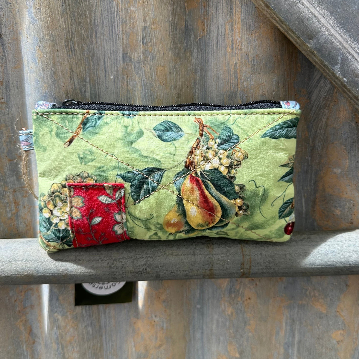 SOS Handmade patchwork fabric clutch mini bag - Fruits