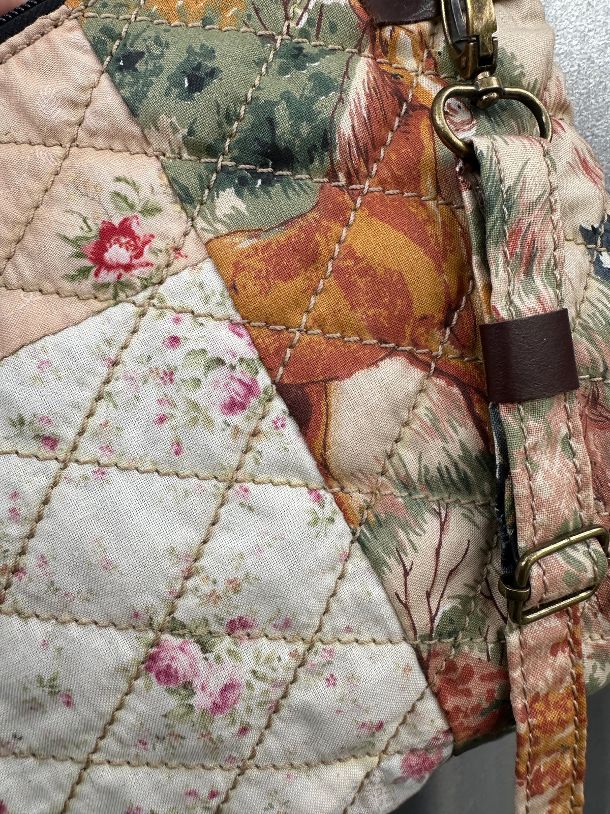 SOS Handmade patchwork fabric bag- Horse