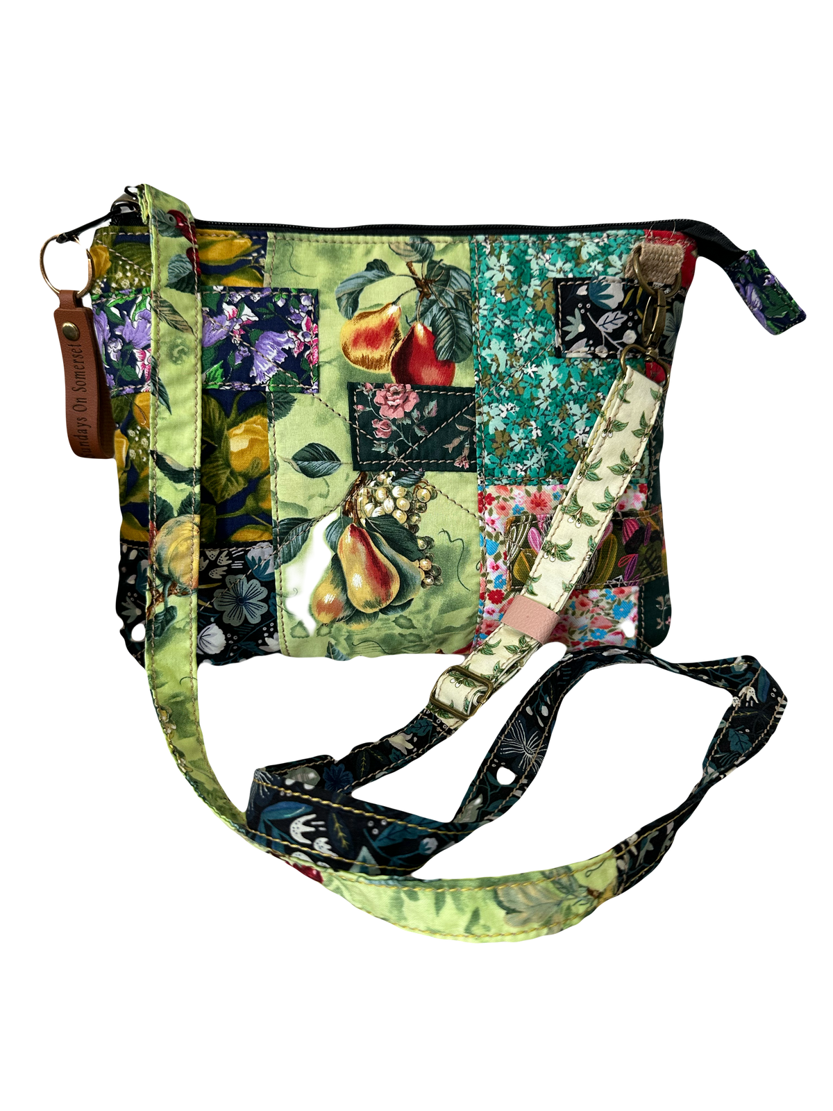 SOS Handmade patchwork fabric bag - florals