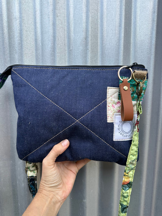 SOS Handmade patchwork fabric bag - florals