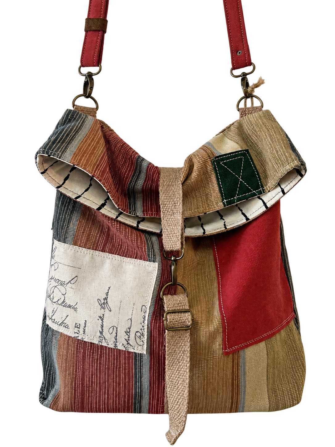 SOS Handmade Fold Over Satchel Bag - Stirpes
