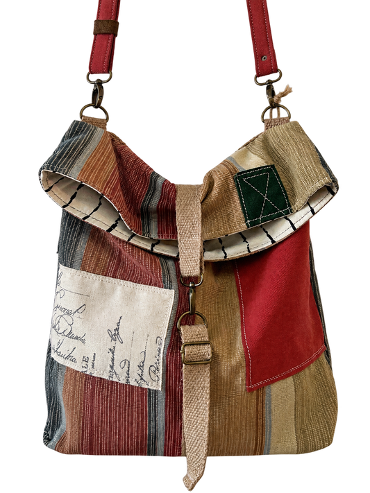 SOS Handmade Fold Over Satchel Bag - Stirpes