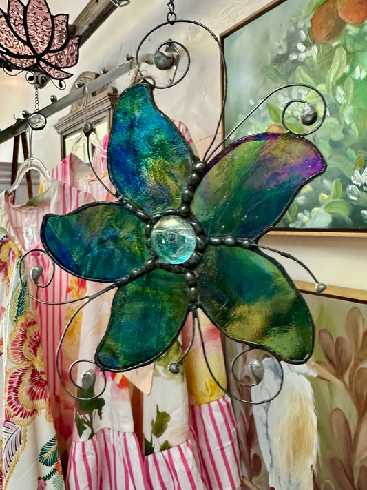 Leadlight Sun Catcher - Flower